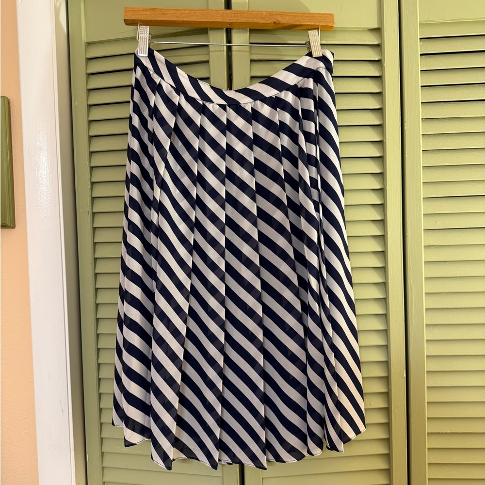 Michael Kors Striped Navy and White Women's Skirt